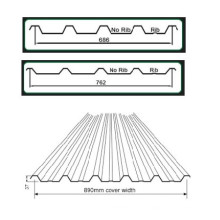 Máquina de formación de rollo de láminas de techo de perfil trapezoidal de acero corrugado